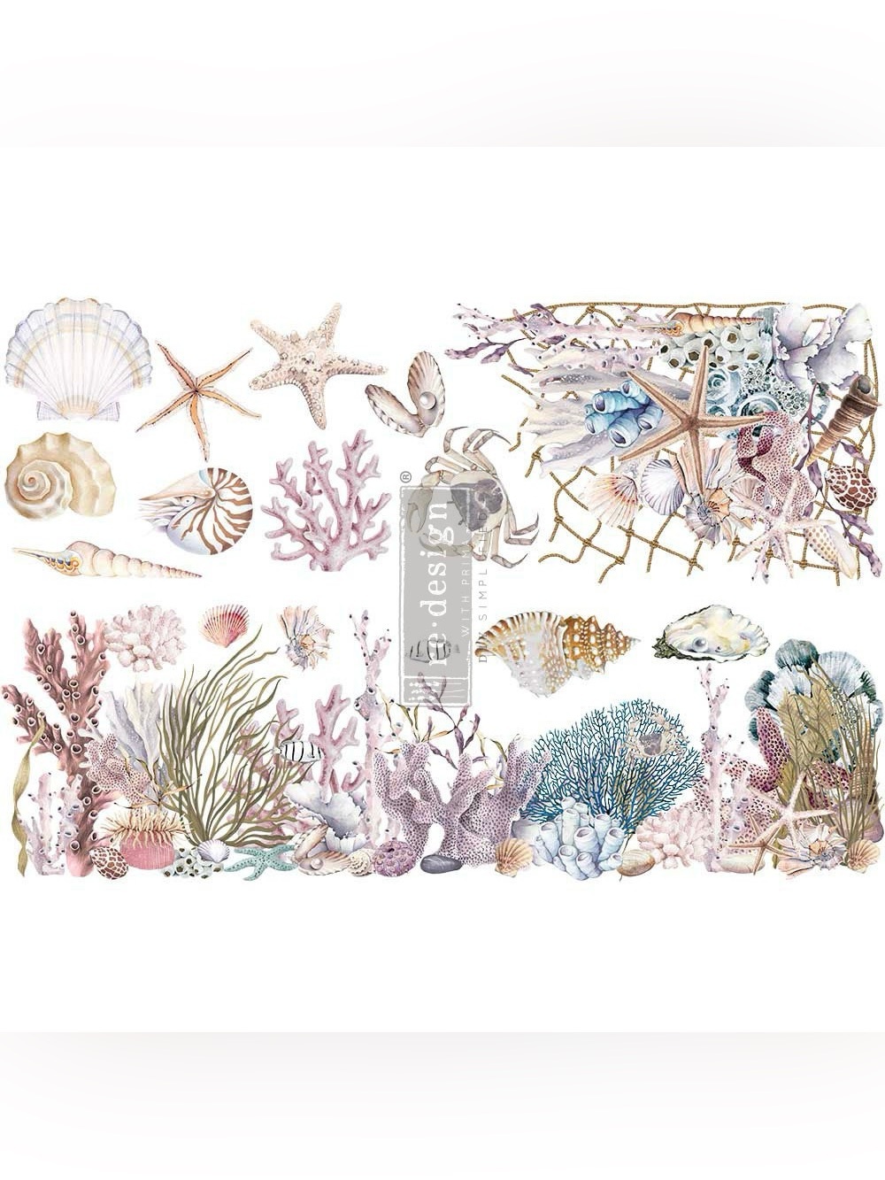 Redesign with Prima Decor Transfer | OCEAN | 24” x 35”